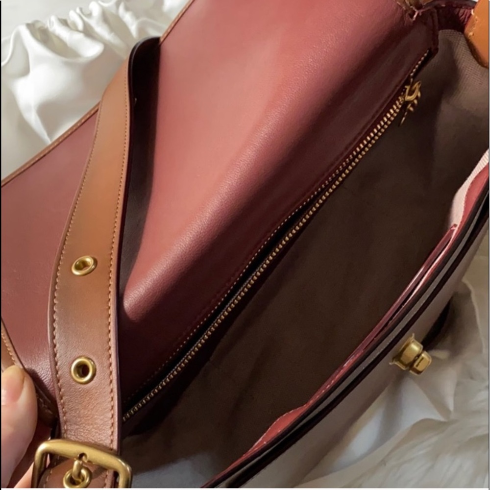 Brown Coach Shoulder Purse - Picture 9 of 11